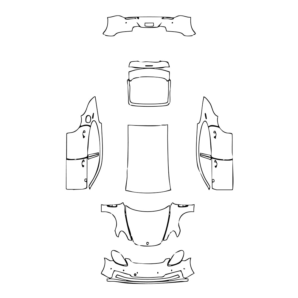 Pre-Cut PPF Porsche Panamera Sedan Panamera Executive 2023 - PPF-Kits