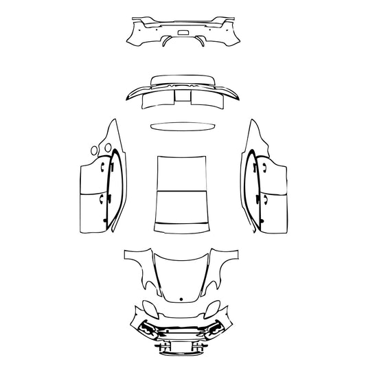 Pre-Cut PPF Porsche Panamera Sedan Panamera GTS 2025 - PPF-Kits