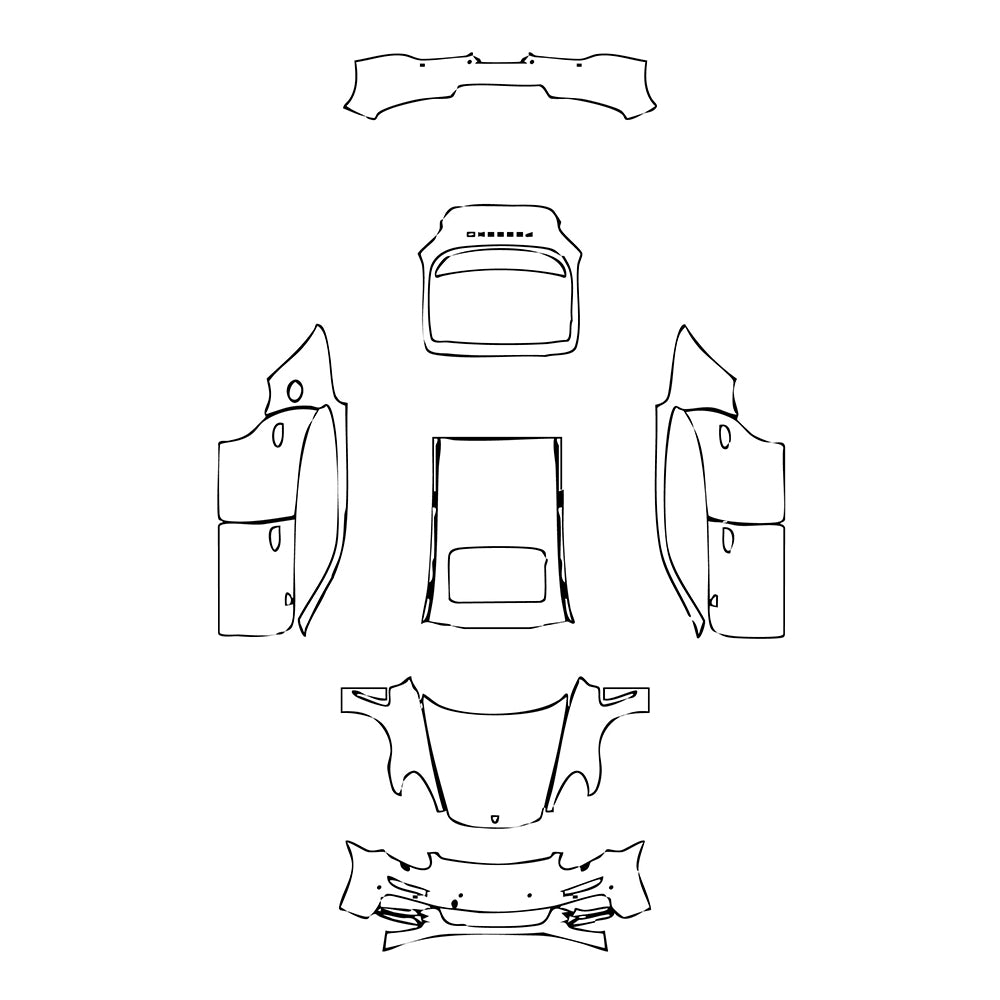 Pre-Cut PPF Porsche Panamera Sedan Panamera S E-Hybrid 2015 - PPF-Kits