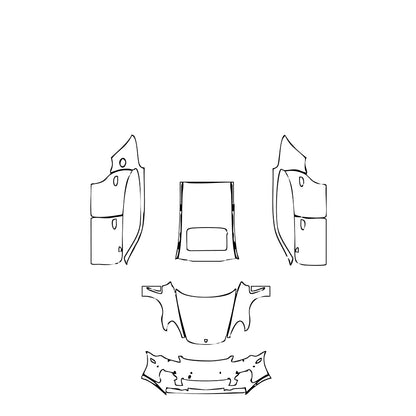 Pre-Cut PPF Porsche Panamera Sedan Panamera Turbo 2010 - PPF-Kits