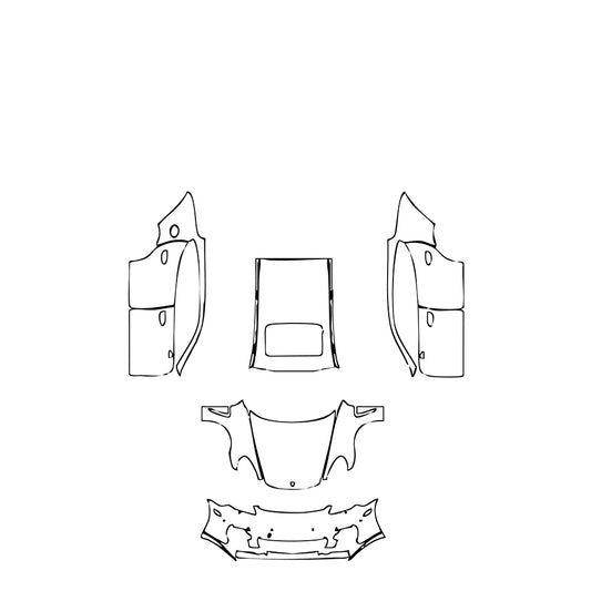 Pre-Cut PPF Porsche Panamera Sedan Panamera Turbo 2010 - PPF-Kits