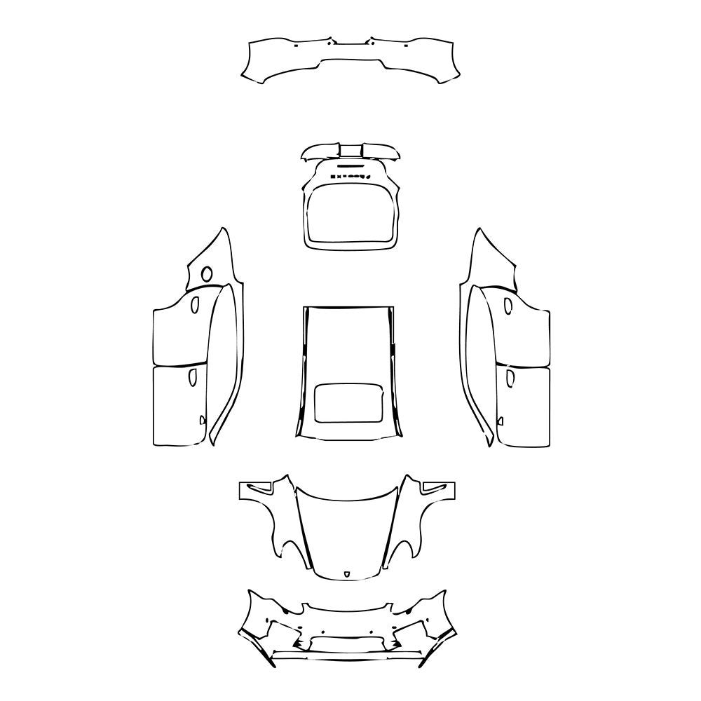 Pre-Cut PPF Porsche Panamera Sedan Panamera Turbo 2016 - PPF-Kits