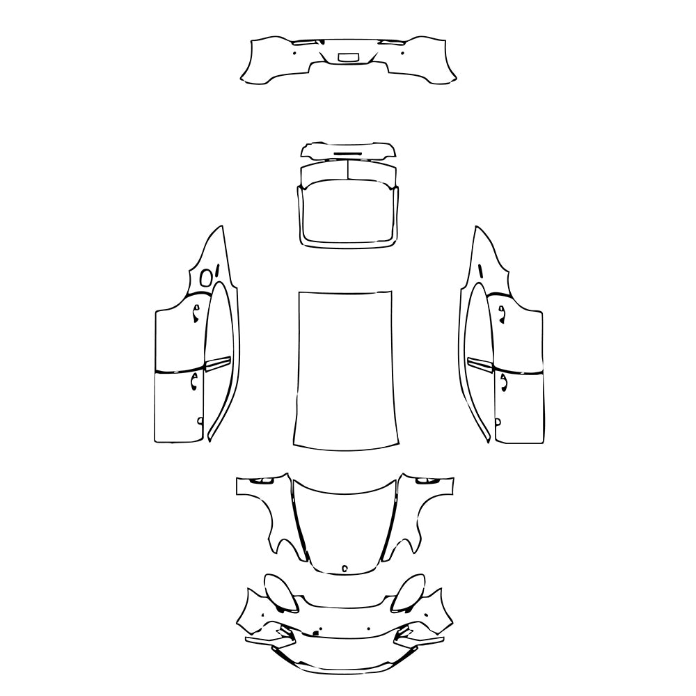 Pre-Cut PPF Porsche Panamera Sedan Panamera Turbo Executive 2017 - PPF-Kits