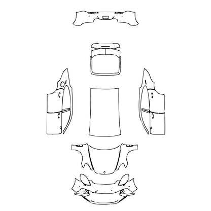 Pre-Cut PPF Porsche Panamera Sedan Panamera Turbo Executive 2020 - PPF-Kits