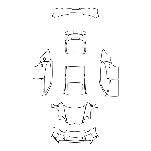 Pre-Cut PPF Porsche Panamera Sedan Panamera Turbo S 2015 - PPF-Kits