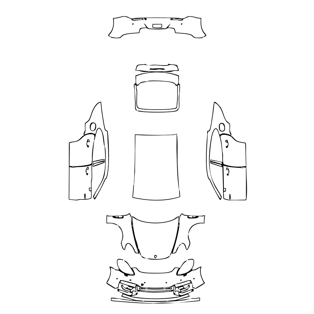 Pre-Cut PPF Porsche Panamera Sedan Panamera Turbo S E-Hybrid 2022 - PPF-Kits