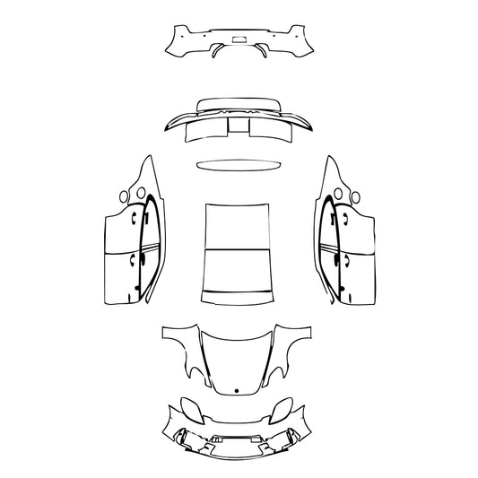 Pre-Cut PPF Porsche Panamera Sedan Panamera Turbo S E-Hybrid 2024 - PPF-Kits