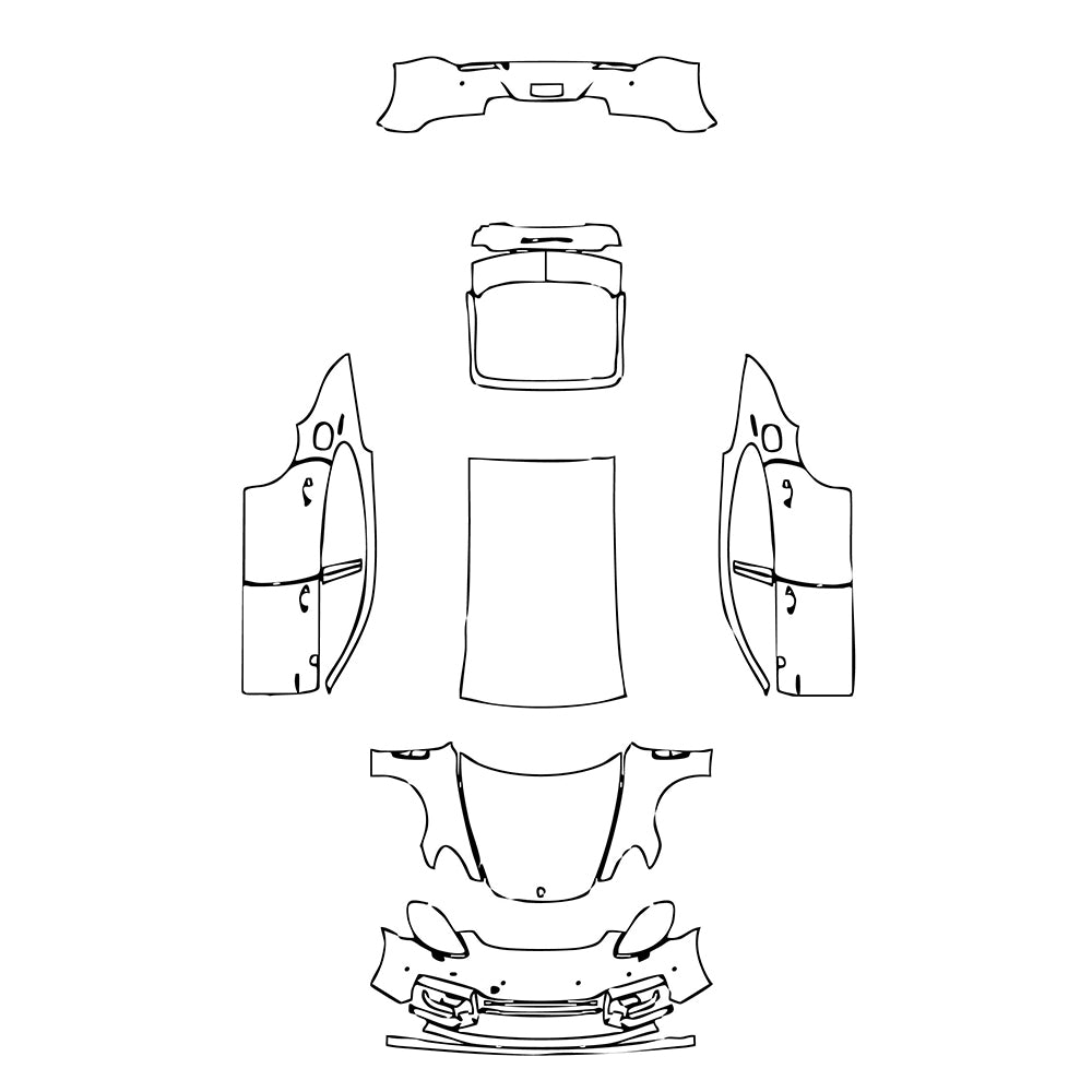 Pre-Cut PPF Porsche Panamera Sedan Panamera Turbo S E-Hybrid Executive 2017 - PPF-Kits