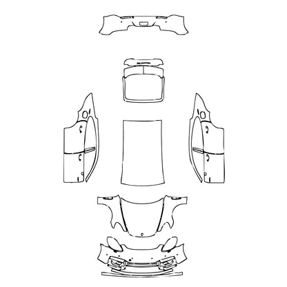 Pre-Cut PPF Porsche Panamera Sedan Panamera Turbo S E-Hybrid Executive 2020 - PPF-Kits