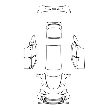 Pre-Cut PPF Porsche Panamera Sedan Panamera Turbo S E-Hybrid Executive 2021 - PPF-Kits