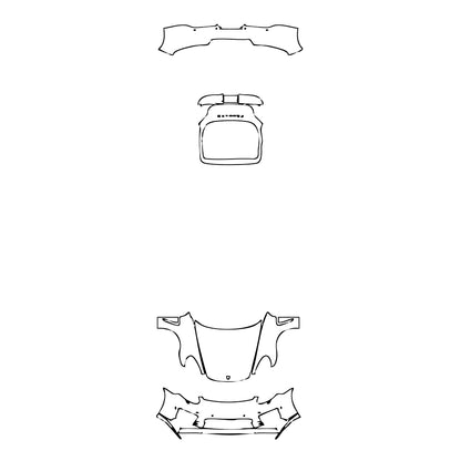 Pre-Cut PPF Porsche Panamera Sedan Panamera Turbo S Executive 2016 - PPF-Kits