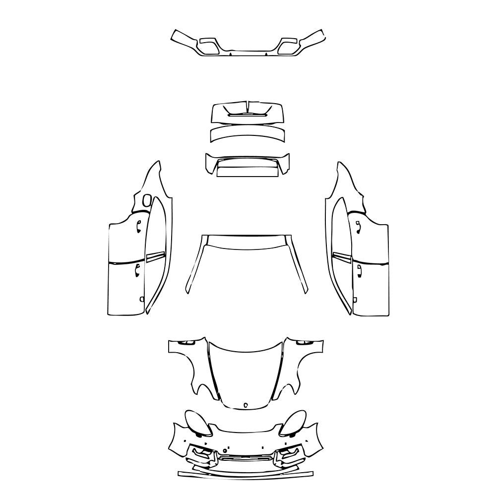Pre-Cut PPF Porsche Panamera Sport Turismo Panamera GTS Sport Turismo 2021 - PPF-Kits