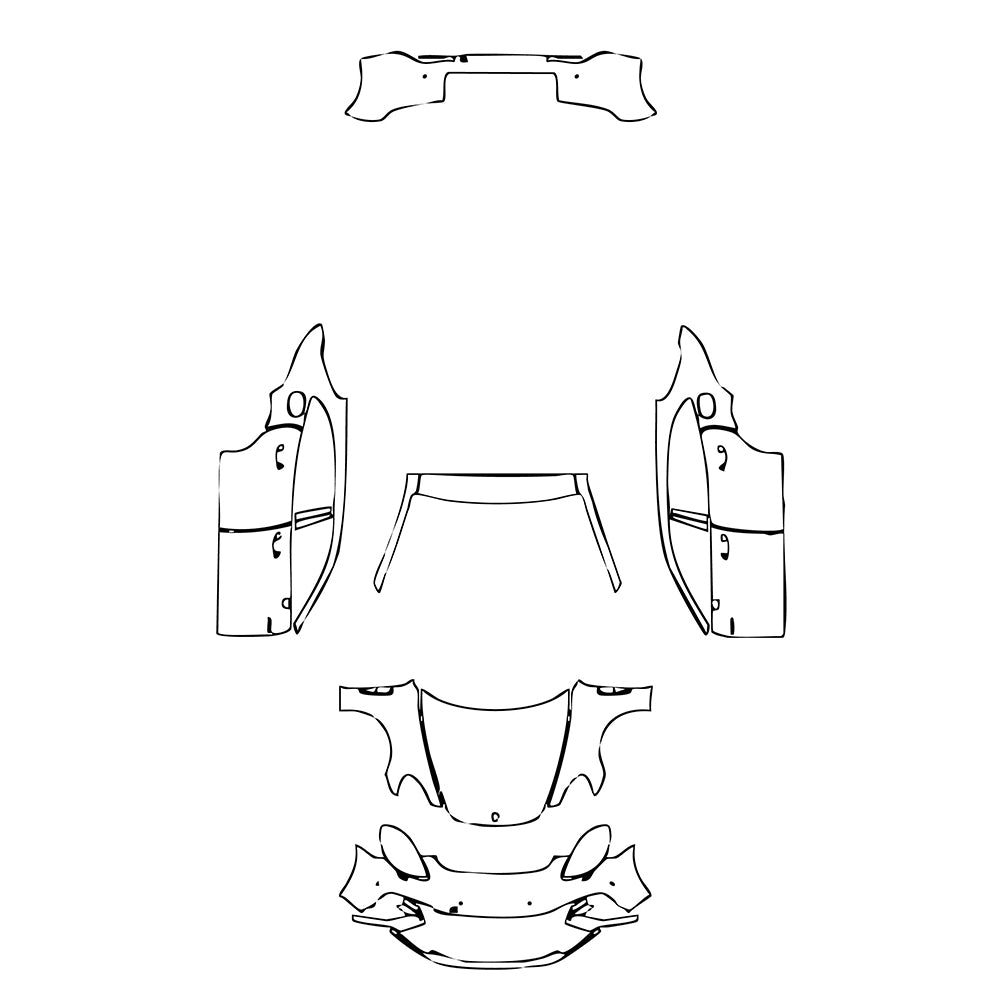 Pre-Cut PPF Porsche Panamera Sport Turismo Panamera Turbo S E-Hybrid Sport Turismo 2017 - PPF-Kits