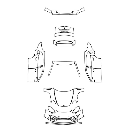 Pre-Cut PPF Porsche Panamera Sport Turismo Panamera Turbo S E-Hybrid Sport Turismo 2021 - PPF-Kits