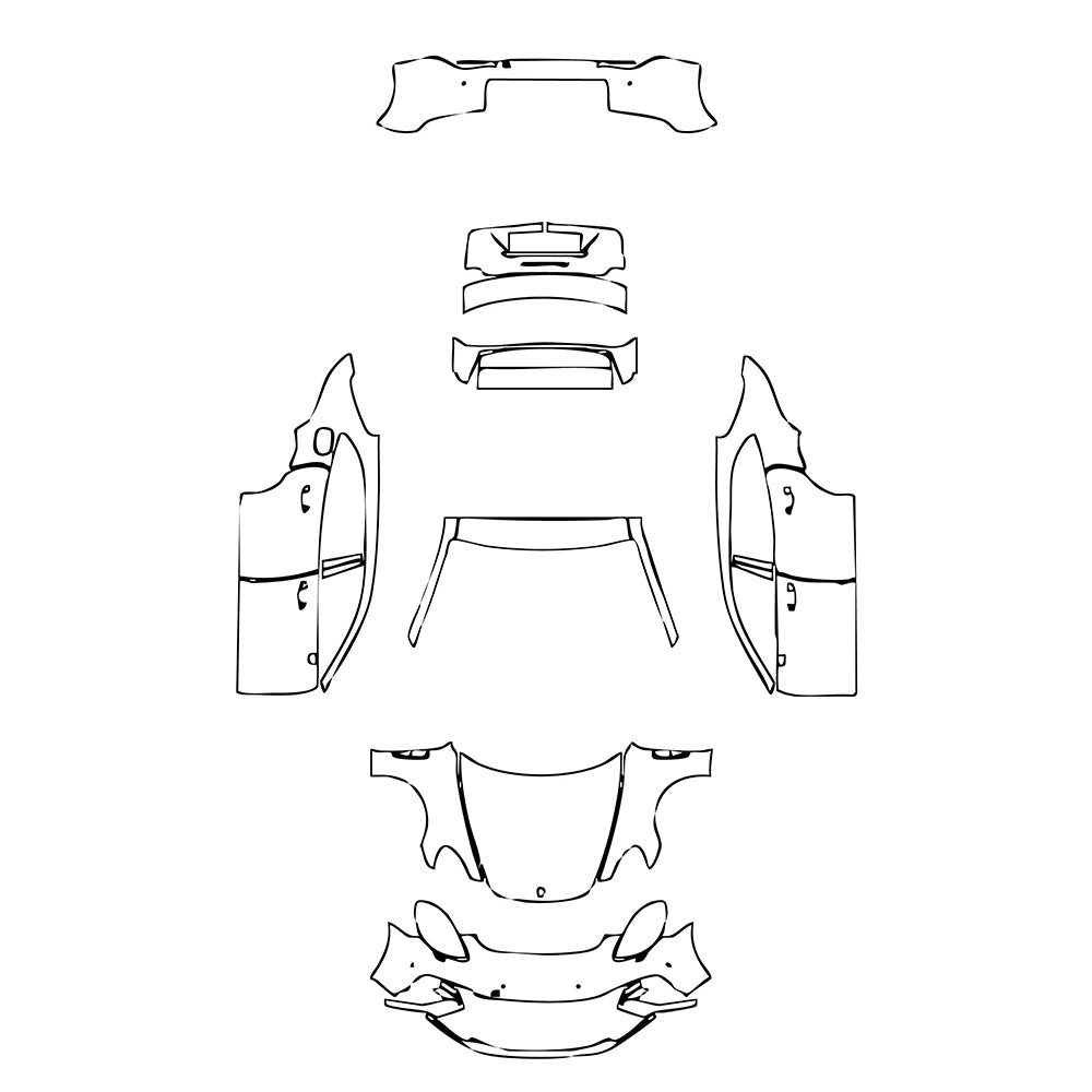Pre-Cut PPF Porsche Panamera Sport Turismo Panamera Turbo Sport Turismo 2017 - PPF-Kits