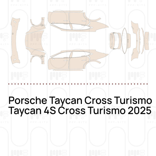 Pre-Cut PPF Porsche Taycan Cross Turismo Taycan 4S Cross Turismo 2025