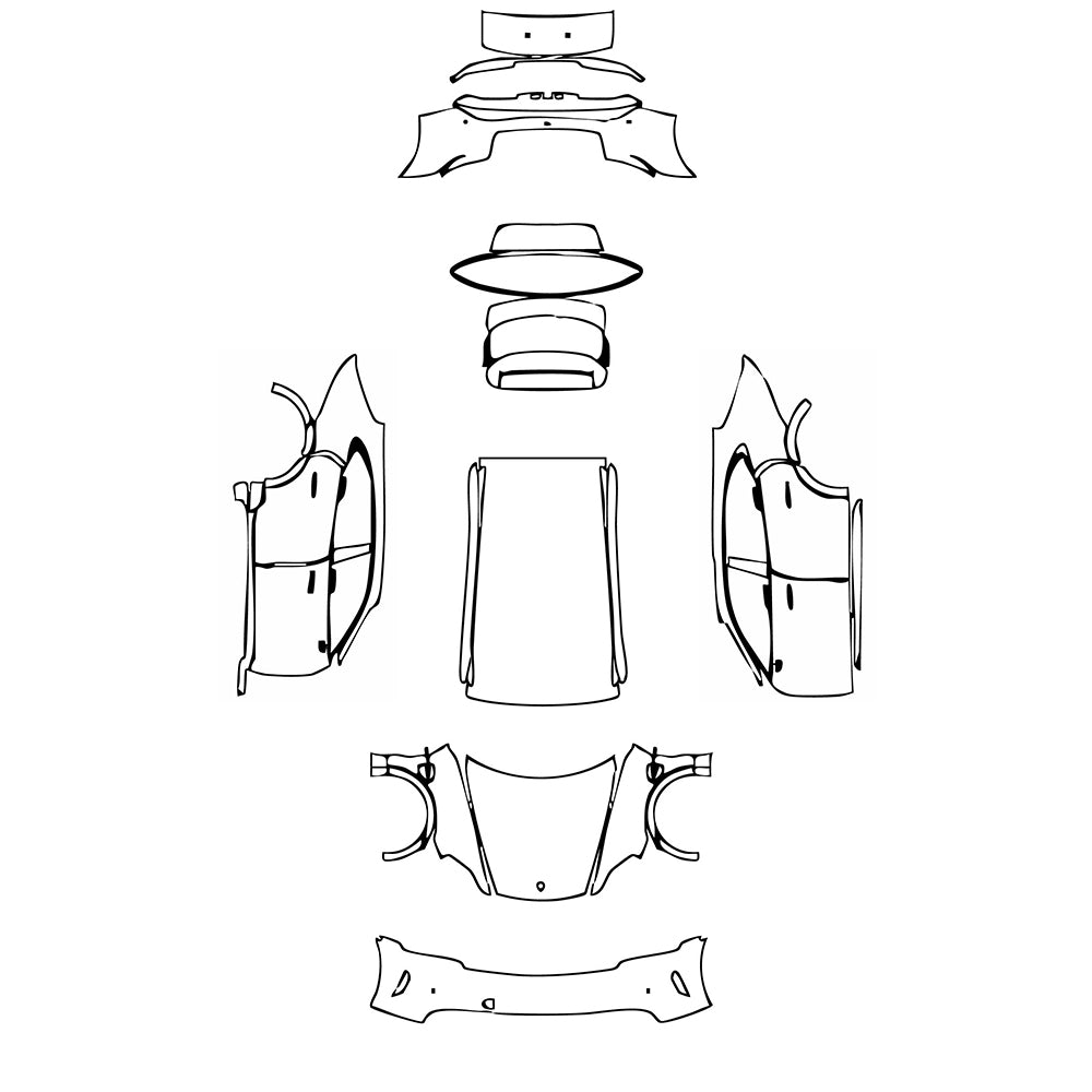 Pre-Cut PPF Porsche Taycan Cross Turismo Taycan 4 Cross Turismo 2025 - PPF-Kits