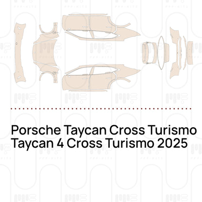 Pre-Cut PPF Porsche Taycan Cross Turismo Taycan 4 Cross Turismo 2025