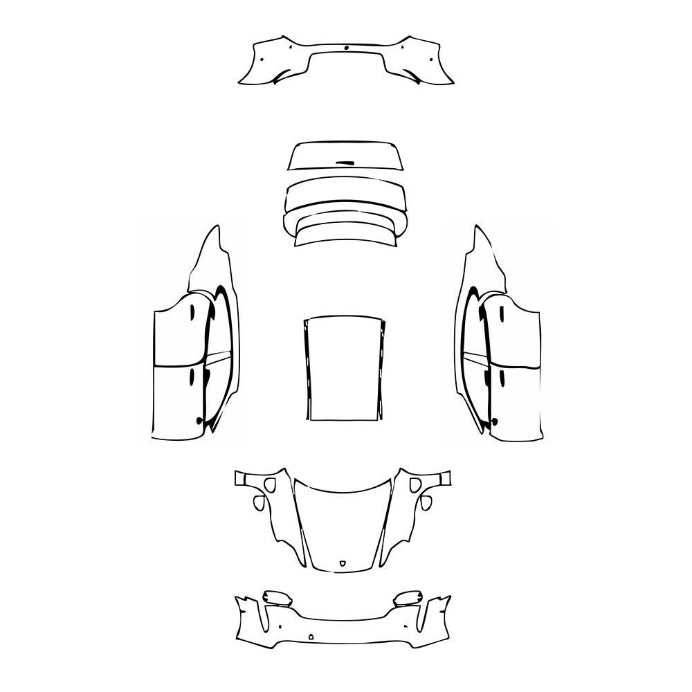 Pre-Cut PPF Porsche Taycan Sedan Taycan 2020 - PPF-Kits