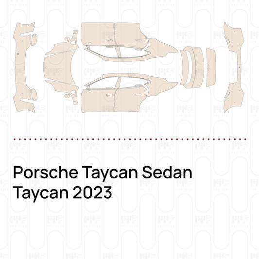 Pre-Cut PPF Porsche Taycan Sedan Taycan 2023