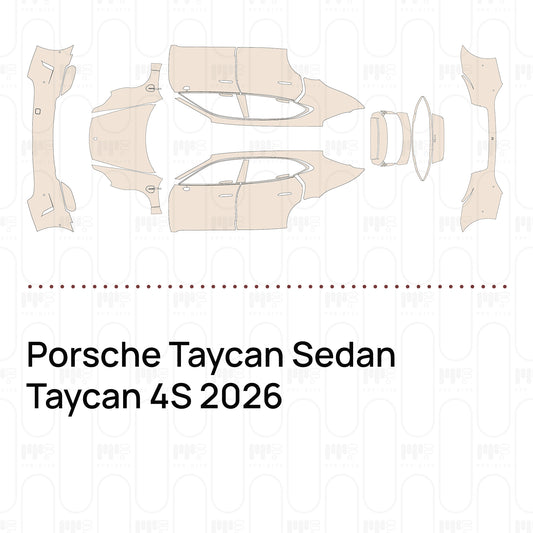 Pre-Cut PPF Porsche Taycan Sedan Taycan 4S 2026