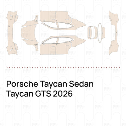 Pre-Cut PPF Porsche Taycan Sedan Taycan GTS 2026