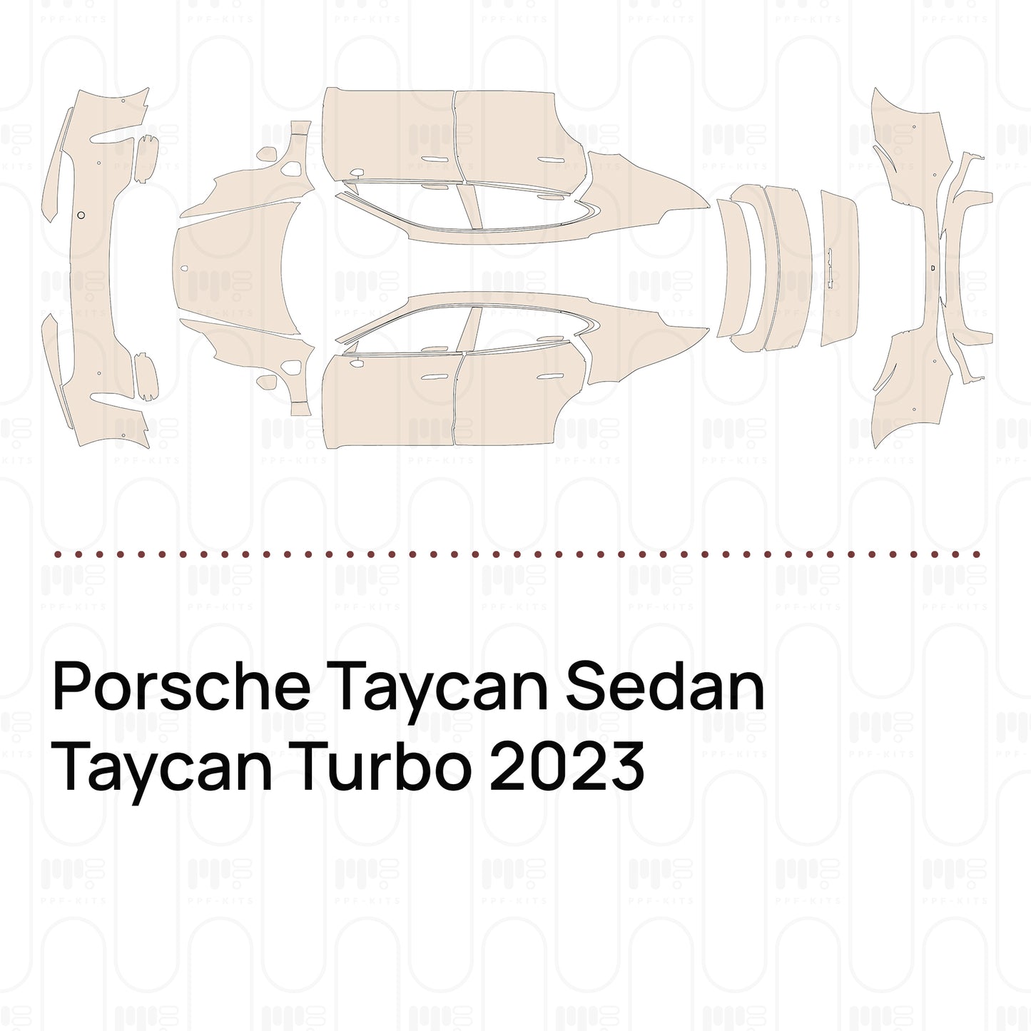 Pre-Cut PPF Porsche Taycan Sedan Taycan Turbo 2023