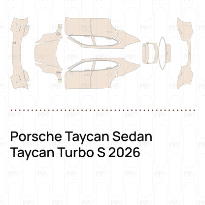Pre-Cut PPF Porsche Taycan Sedan Taycan Turbo S 2026
