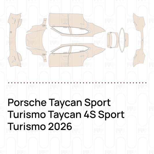Pre-Cut PPF Porsche Taycan Sport Turismo Taycan 4S Sport Turismo 2026