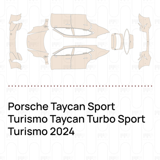 Pre-Cut PPF Porsche Taycan Sport Turismo Taycan Turbo Sport Turismo 2024