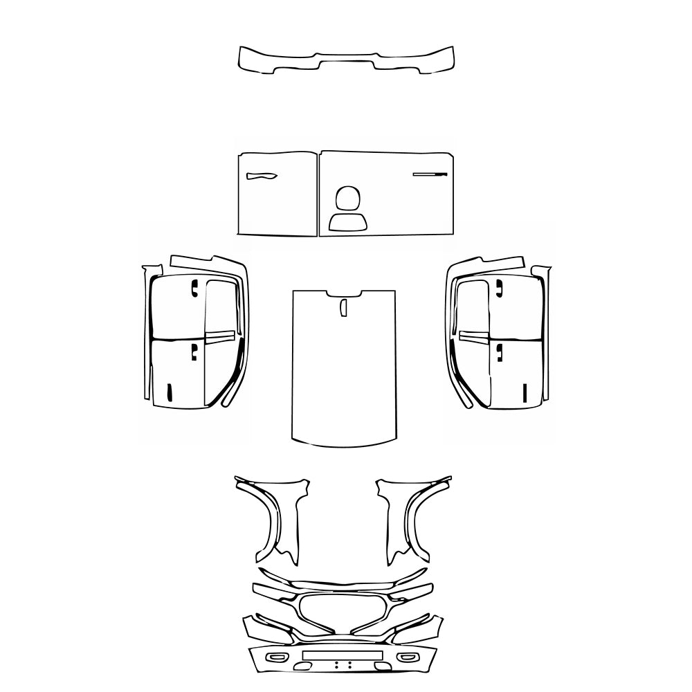Pre-Cut PPF RAM Trucks 1500 Crew Cab Limited 2019 - PPF-Kits