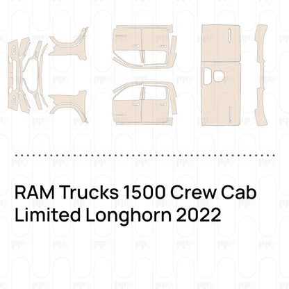 Pre-Cut PPF RAM Trucks 1500 Crew Cab Limited Longhorn 2022