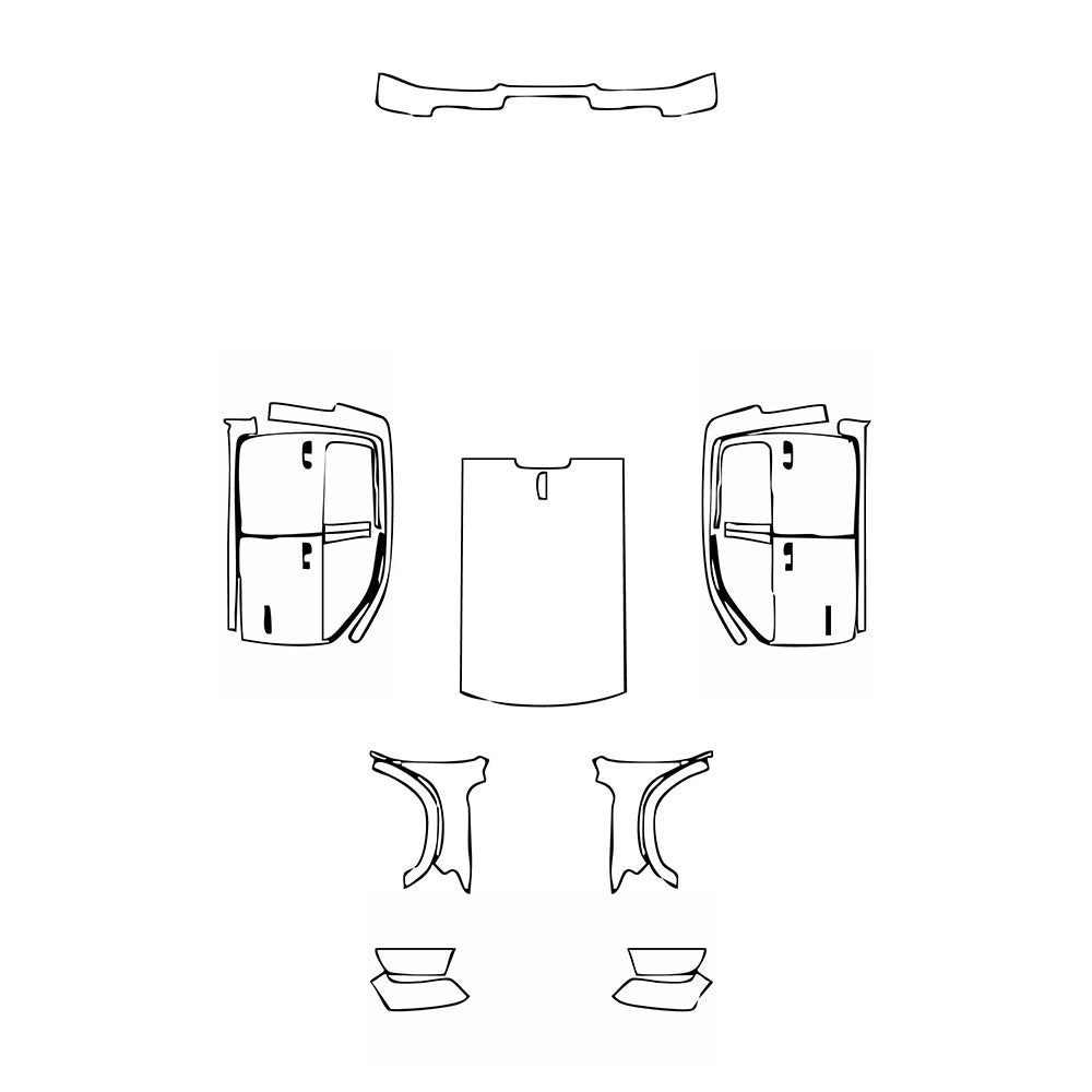 Pre-Cut PPF RAM Trucks 1500 Crew Cab Rebel 2024 - PPF-Kits