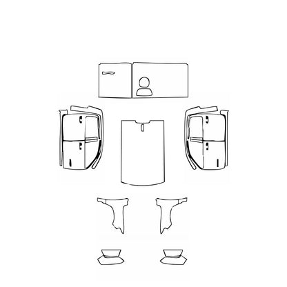 Pre-Cut PPF RAM Trucks 1500 Crew Cab Tradesman HFE 2021 - PPF-Kits