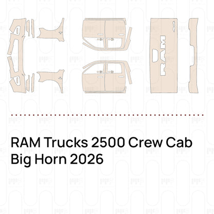 Pre-Cut PPF RAM Trucks 2500 Crew Cab Big Horn 2026