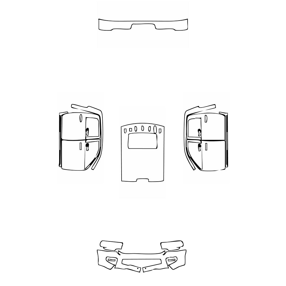 Pre-Cut PPF RAM Trucks 2500 Crew Cab Power Wagon 2020 - PPF-Kits