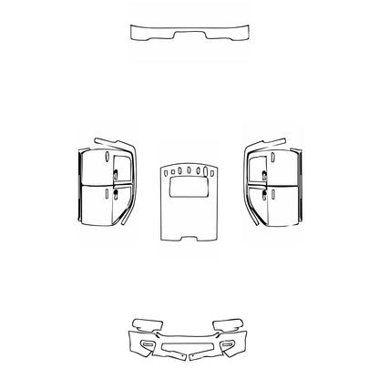 Pre-Cut PPF RAM Trucks 2500 Crew Cab Power Wagon 2022 - PPF-Kits