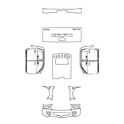 Pre-Cut PPF RAM Trucks 2500 Crew Cab Rebel 2025 - PPF-Kits