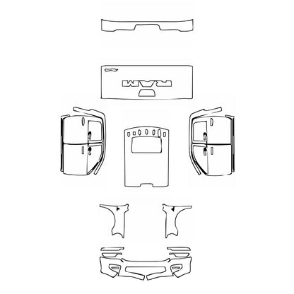 Pre-Cut PPF RAM Trucks 2500 Crew Cab Tradesman 2025 - PPF-Kits