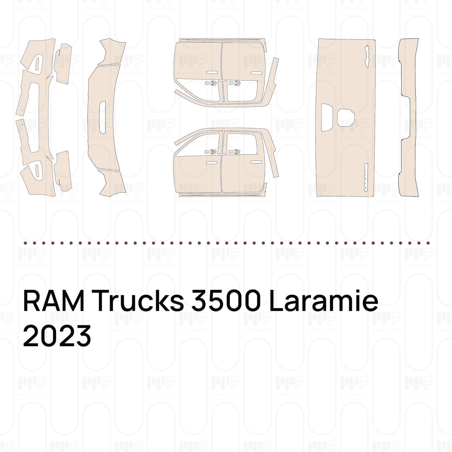 Pre-Cut PPF RAM Trucks 3500 Laramie 2023