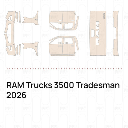 Pre-Cut PPF RAM Trucks 3500 Tradesman 2026