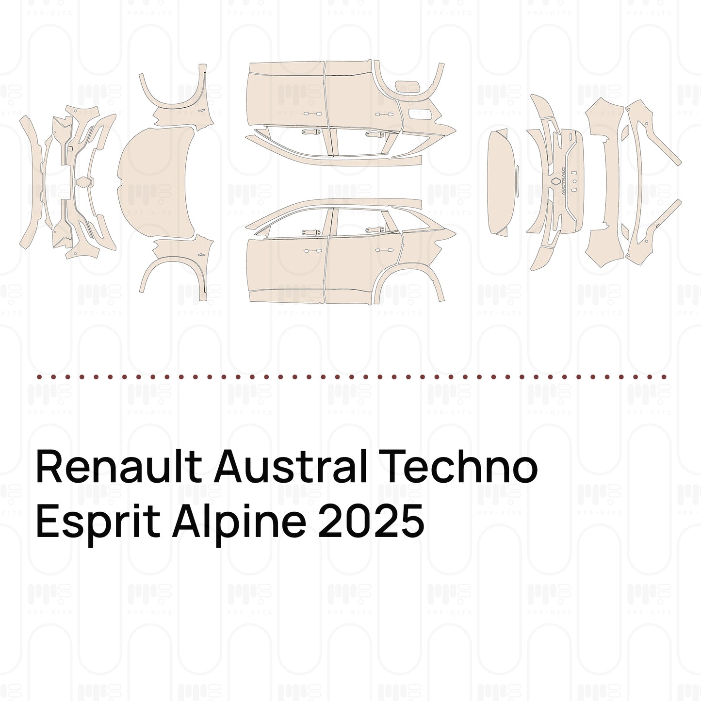 Pre-Cut PPF Renault Austral Techno Esprit Alpine 2025