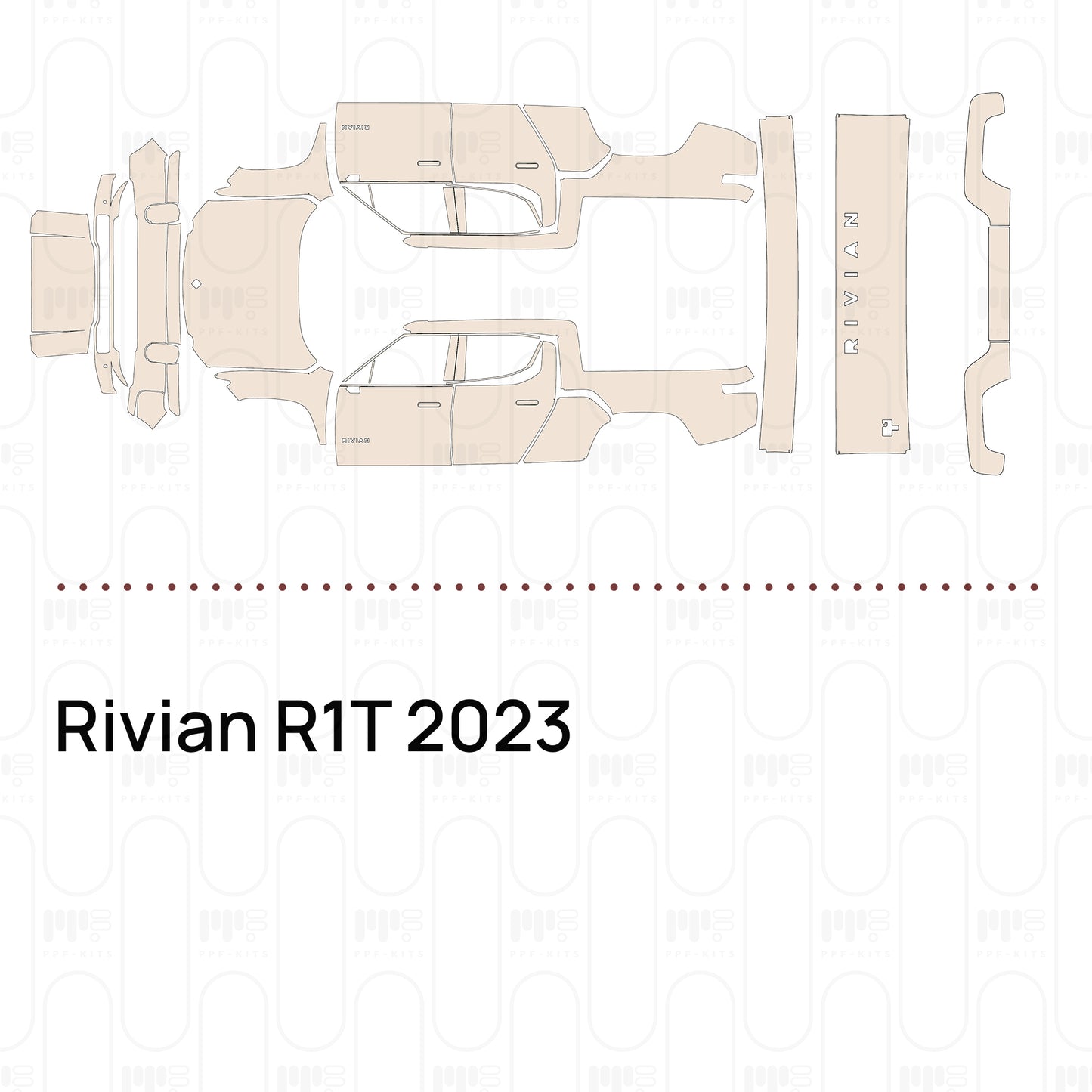 Pre-Cut PPF Rivian R1T 2023