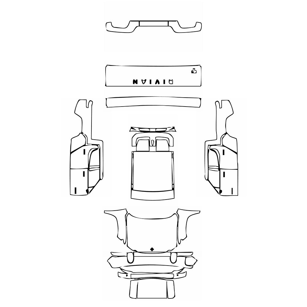 Pre-Cut PPF Rivian R1T 2025 - PPF-Kits