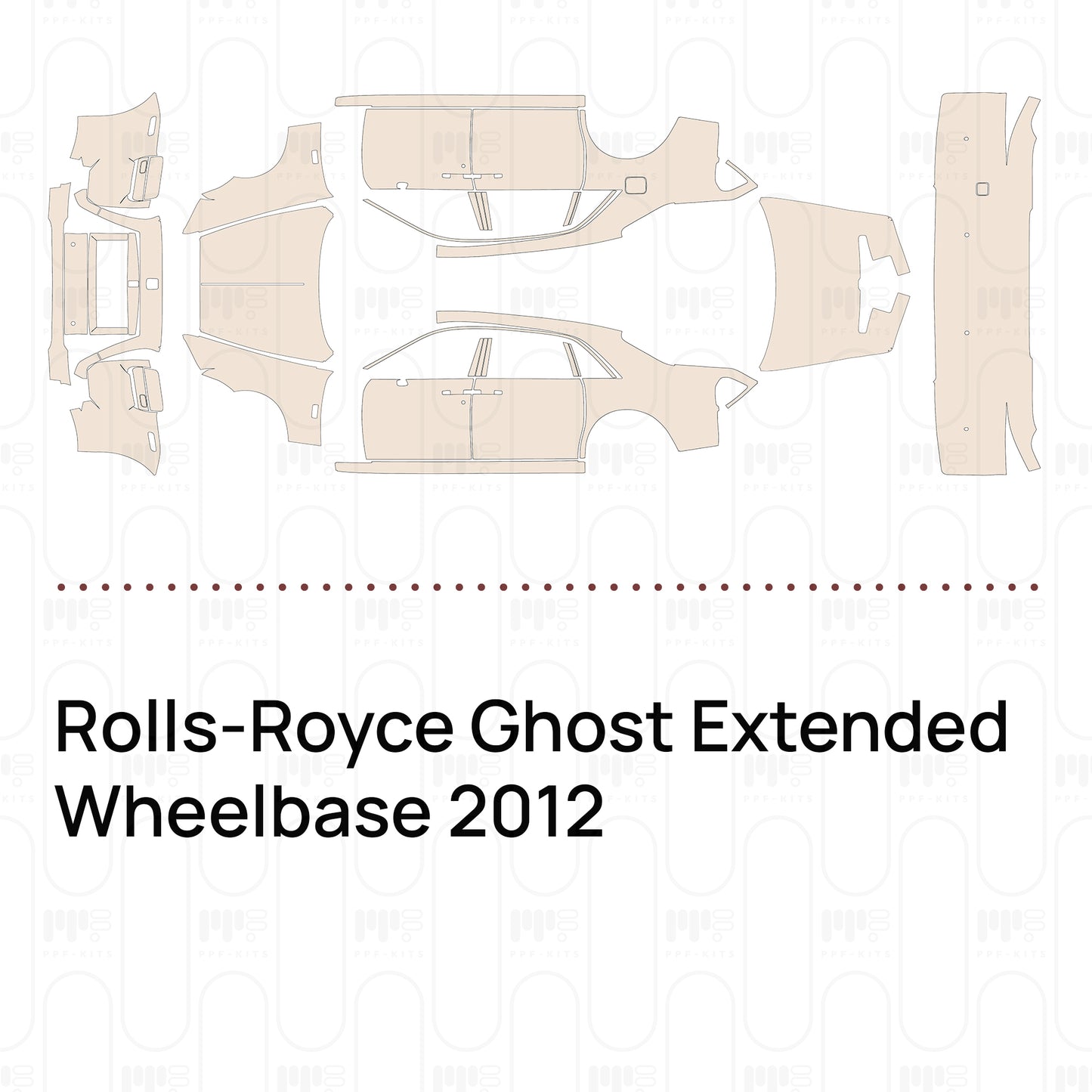 Pre-Cut PPF Rolls-Royce Ghost Extended Wheelbase 2012