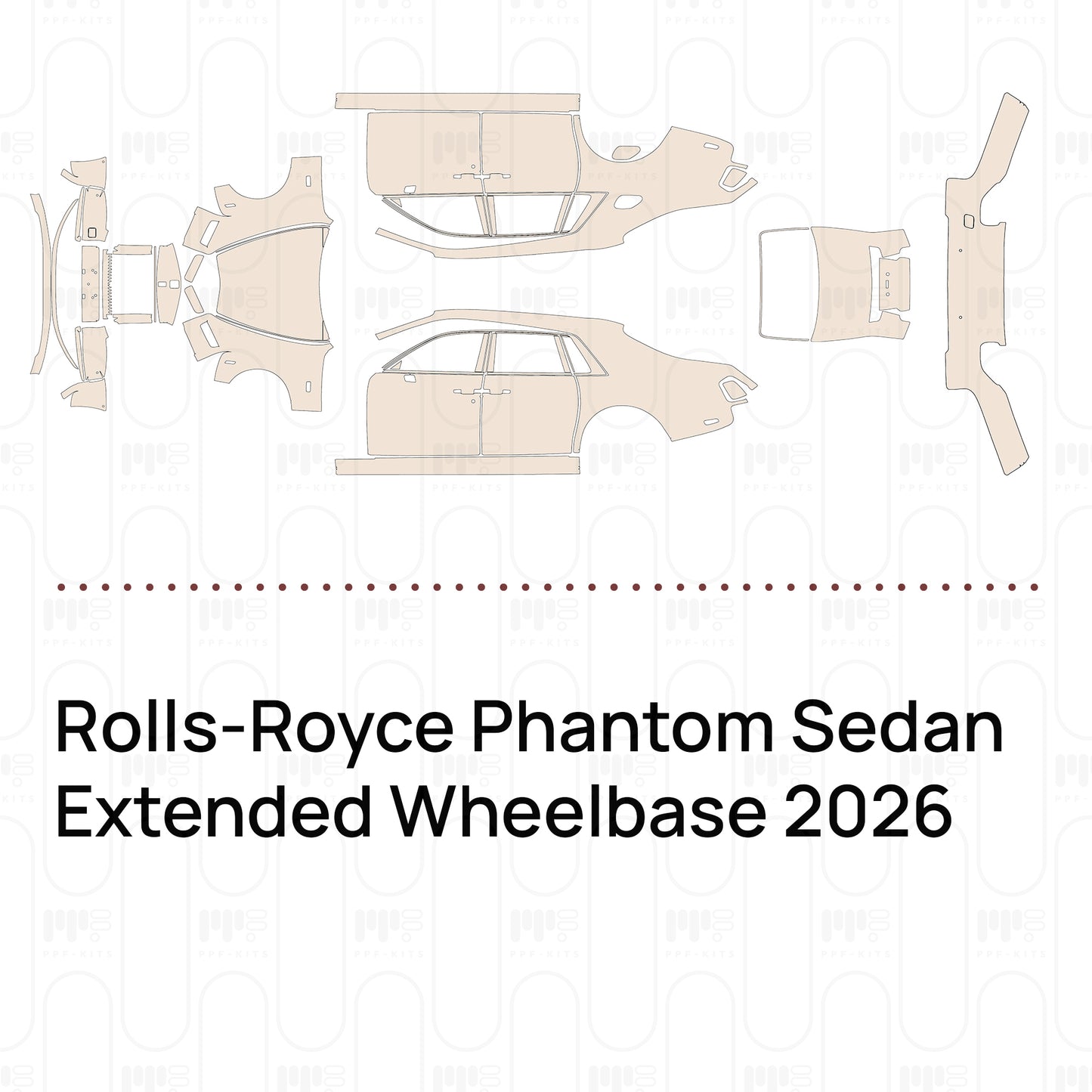 Pre-Cut PPF Rolls-Royce Phantom Sedan Extended Wheelbase 2026