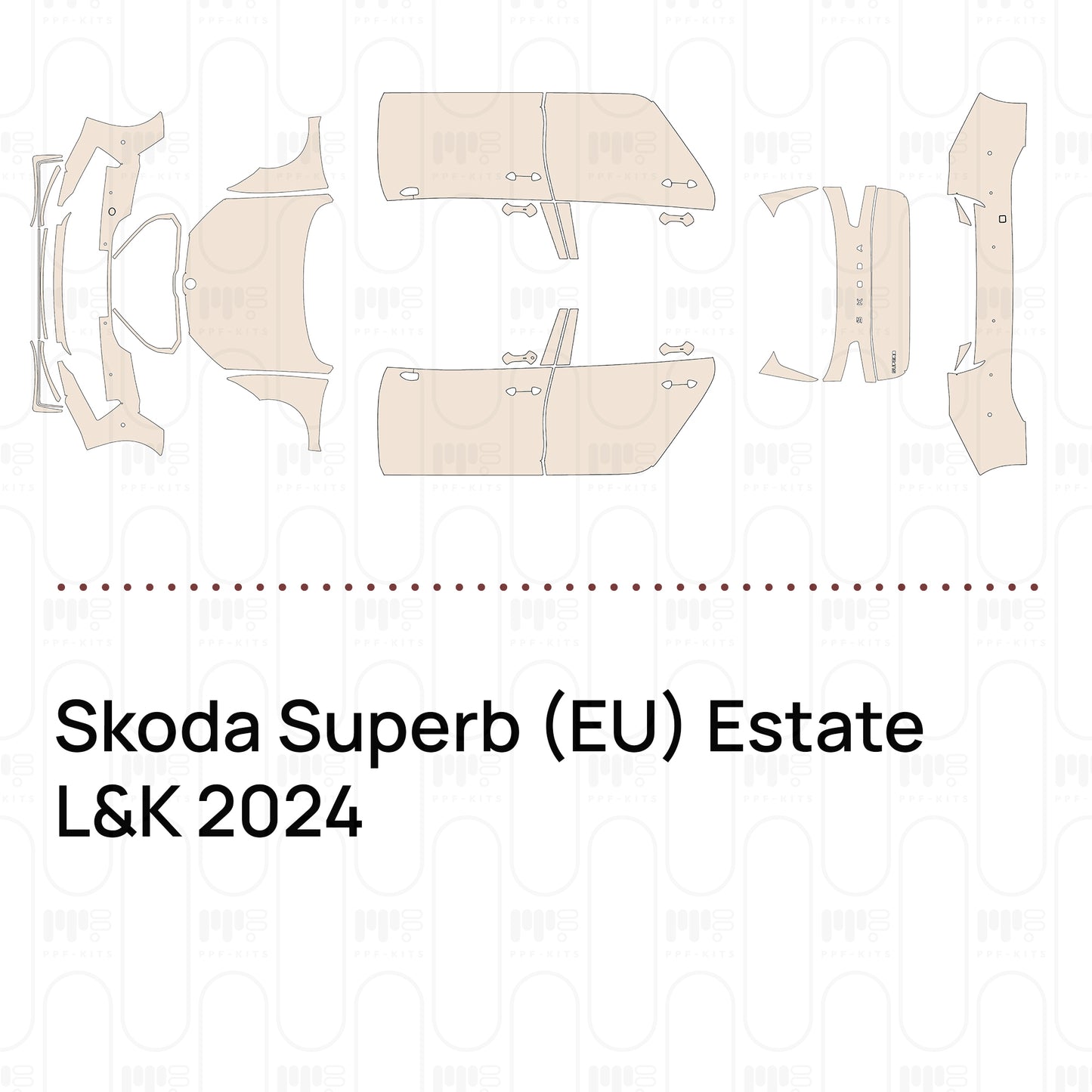 Pre-Cut PPF Skoda Superb (EU) Estate L&K 2024