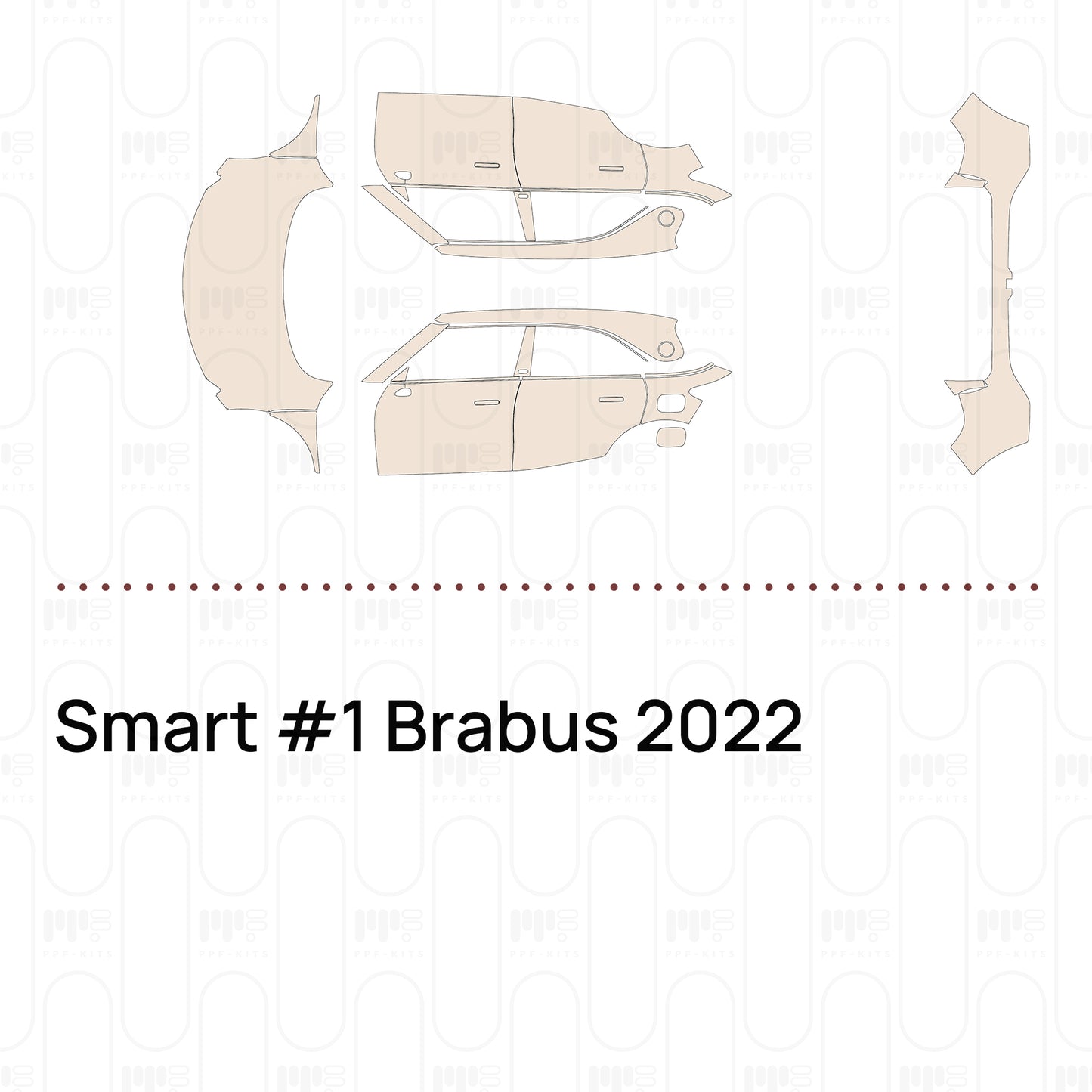 Pre-Cut PPF Smart #1 Brabus 2022