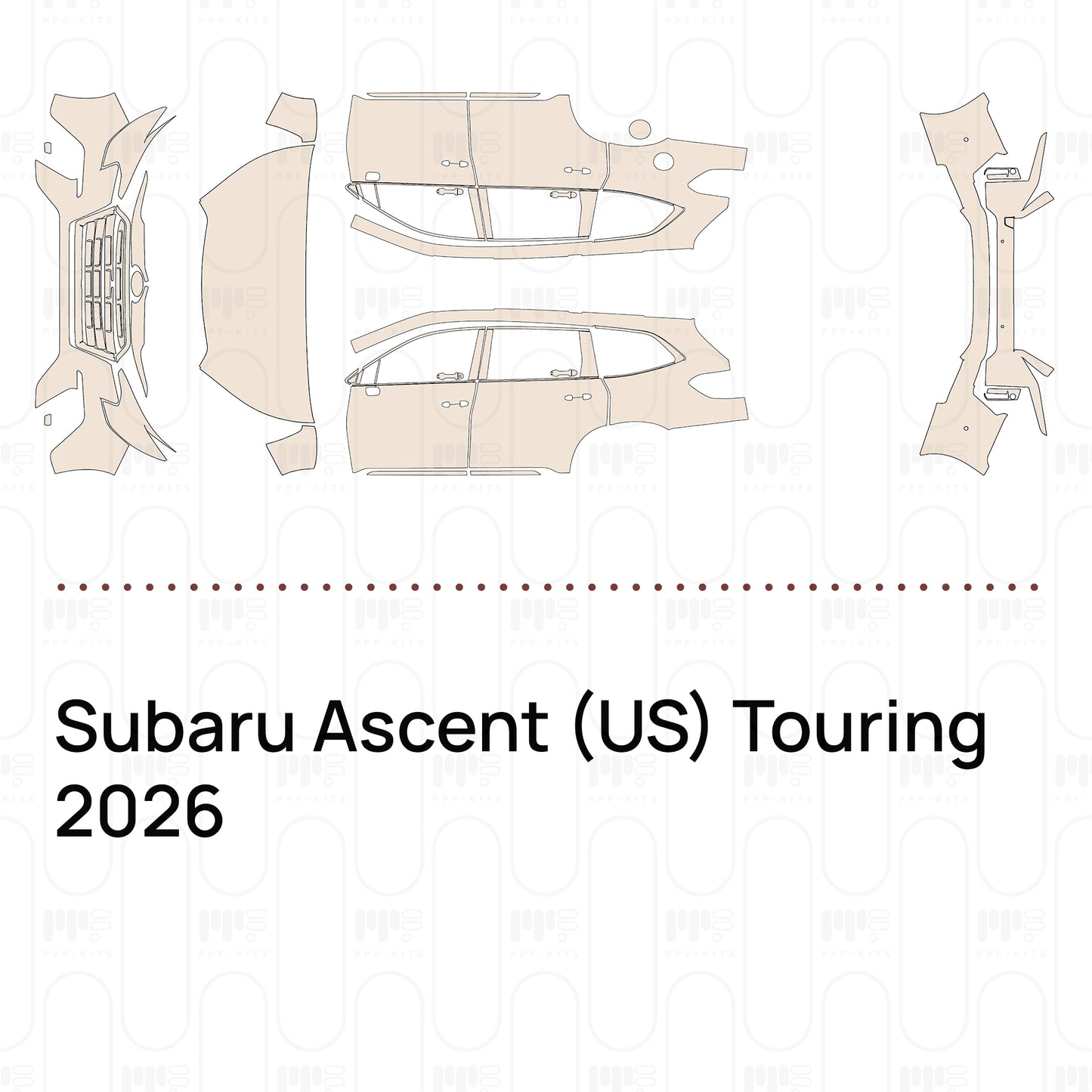 Pre-Cut PPF Subaru Ascent (US) Touring 2026
