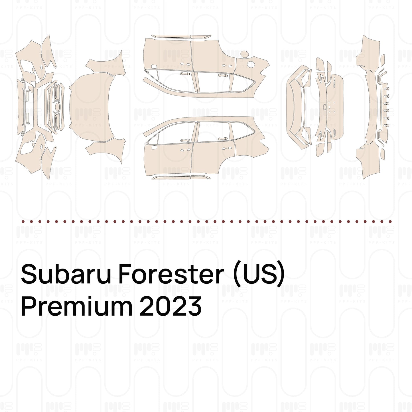 Pre-Cut PPF Subaru Forester (US) Premium 2023